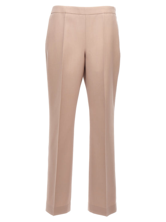 Pleat Wool Pants Beige