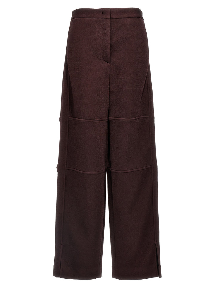 Viscose Blend Pants Purple