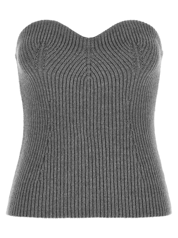 Off The Shoulder Top Tops Gray