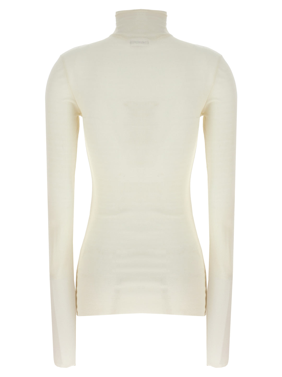 Silk Turtleneck Top Tops White