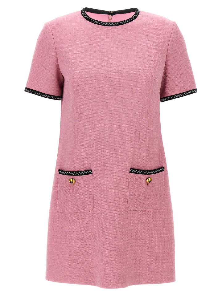 Crepe Dress Dresses Pink