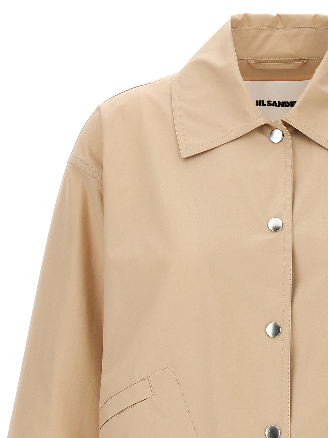 Logo Jacket Casual Jackets, Parka Beige