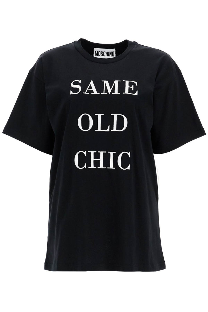 T Shirt Oversize Con Ricamo Same Old Chic