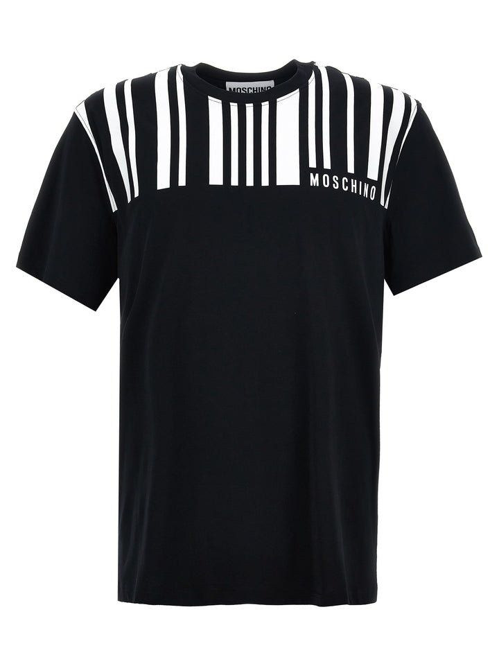 Contrast Print T-Shirt White/Black