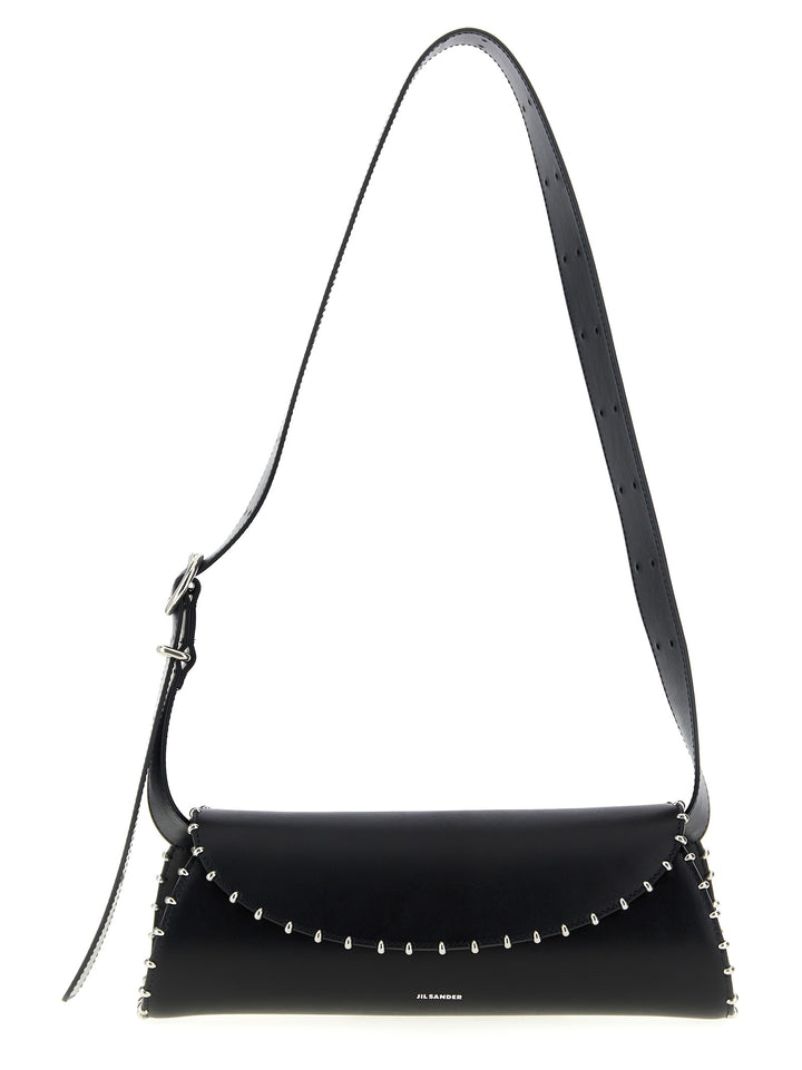 Jil Sander Cannolo Shoulder Bags - Black | aa0bf549337315cc920a3cd80dccfb8c8a6ea9c0