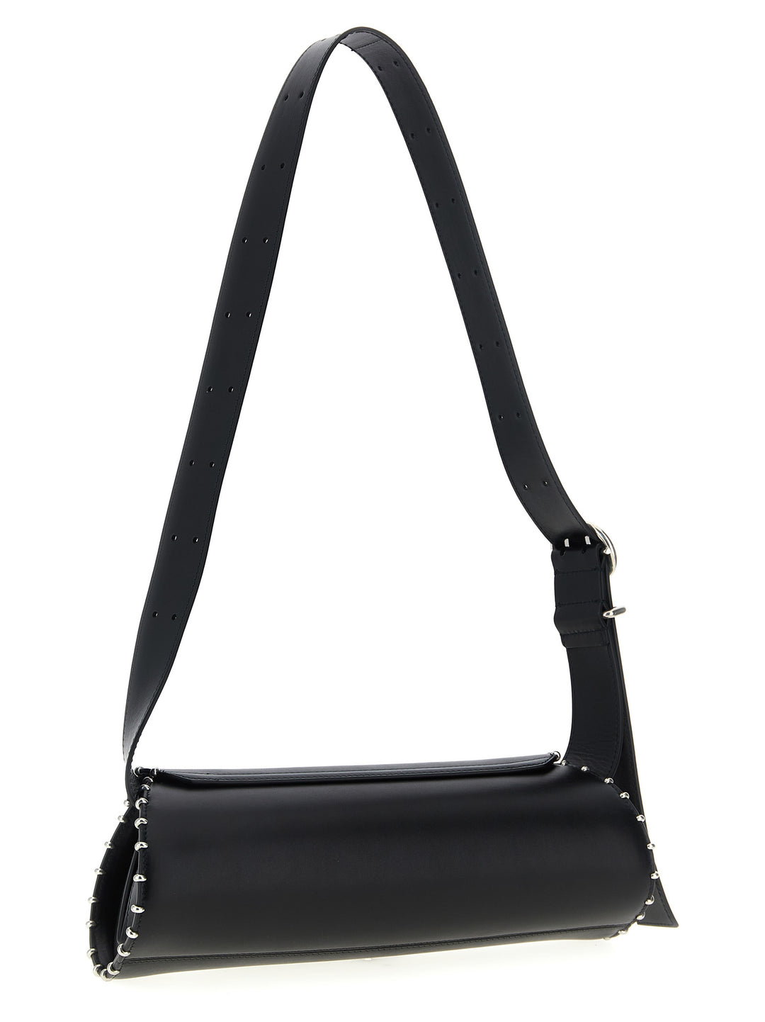 Jil Sander Cannolo Shoulder Bags - Black | 883d12450f46eac9eb03e68a500488ba237d36a8