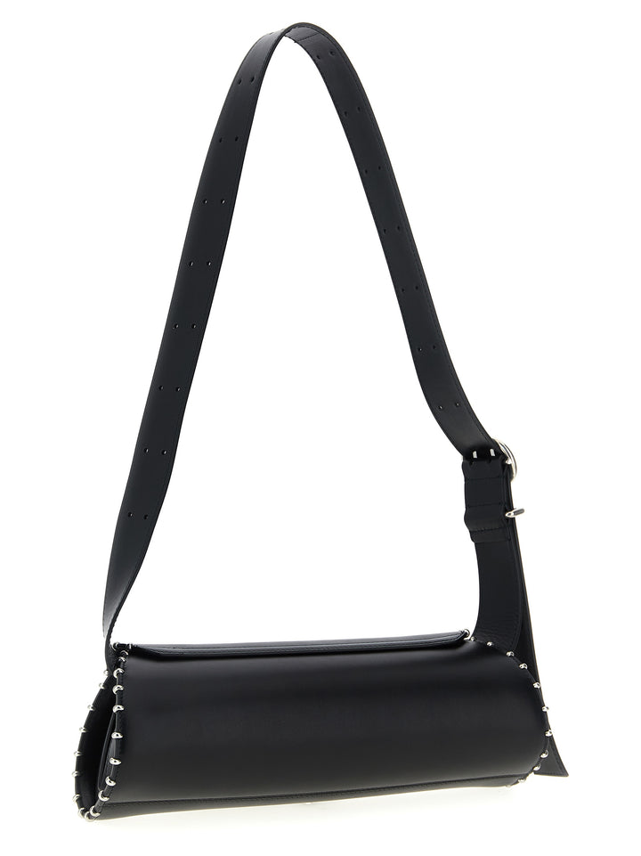 Jil Sander Cannolo Shoulder Bags - Black | 883d12450f46eac9eb03e68a500488ba237d36a8