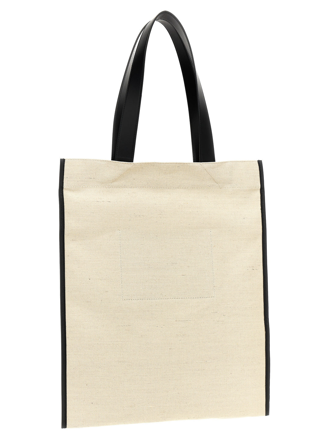 Flat Tote Bag White/Black