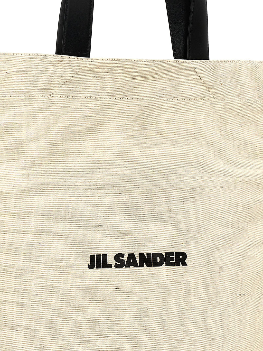 Flat Tote Bag White/Black