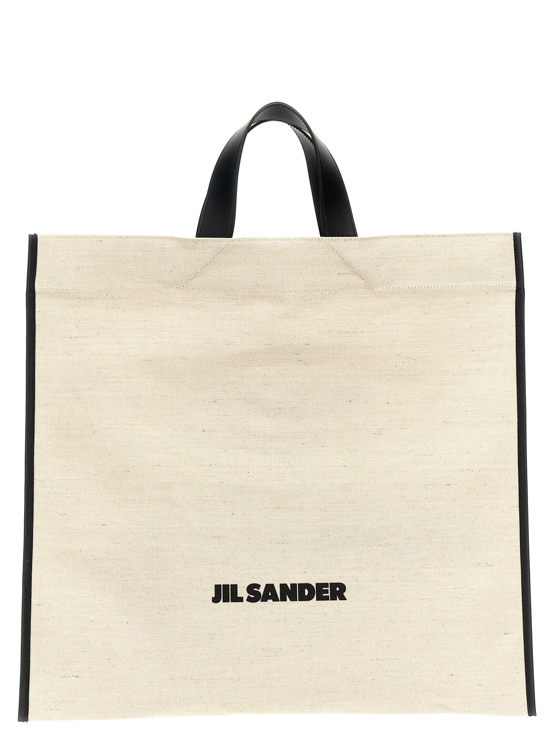 Border Book Tote Square Hand Bags White/Black