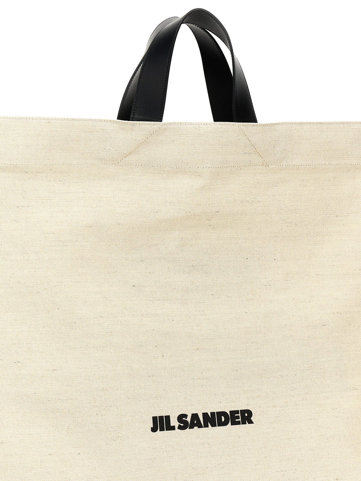 Border Book Tote Square Hand Bags White/Black