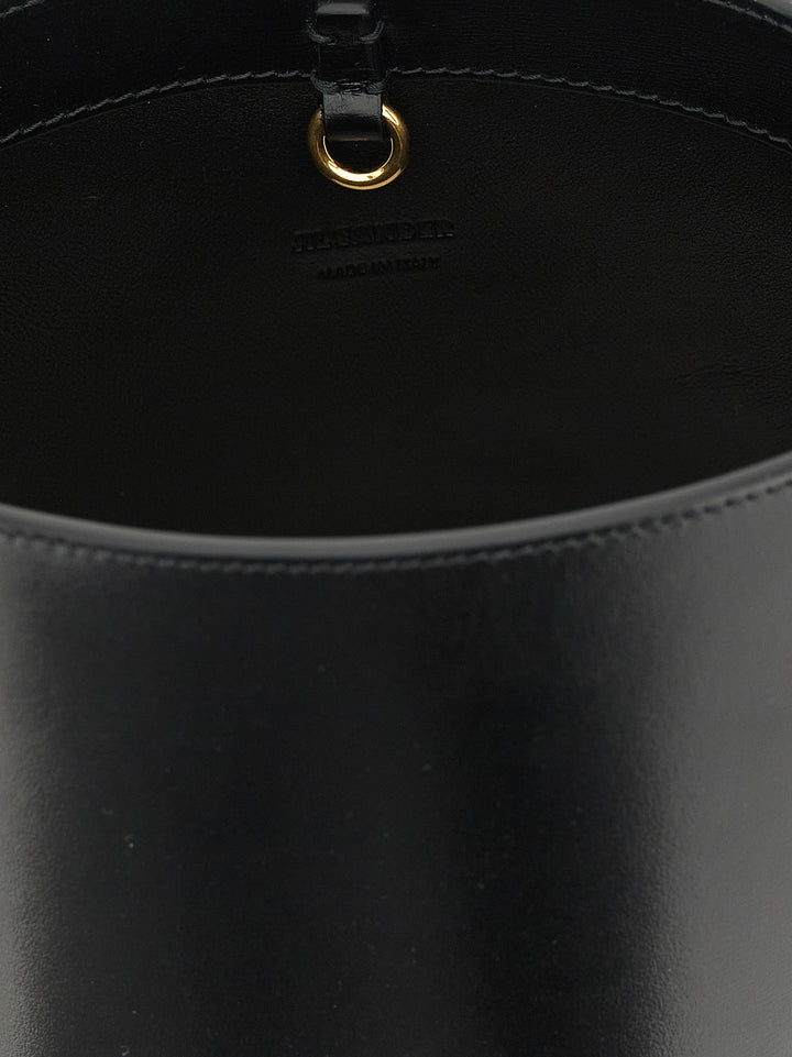 Jil Sander Cannolo Shoulder Bags - Black | 43348c523b2dfed8d0abaa86606717da2f39fc89