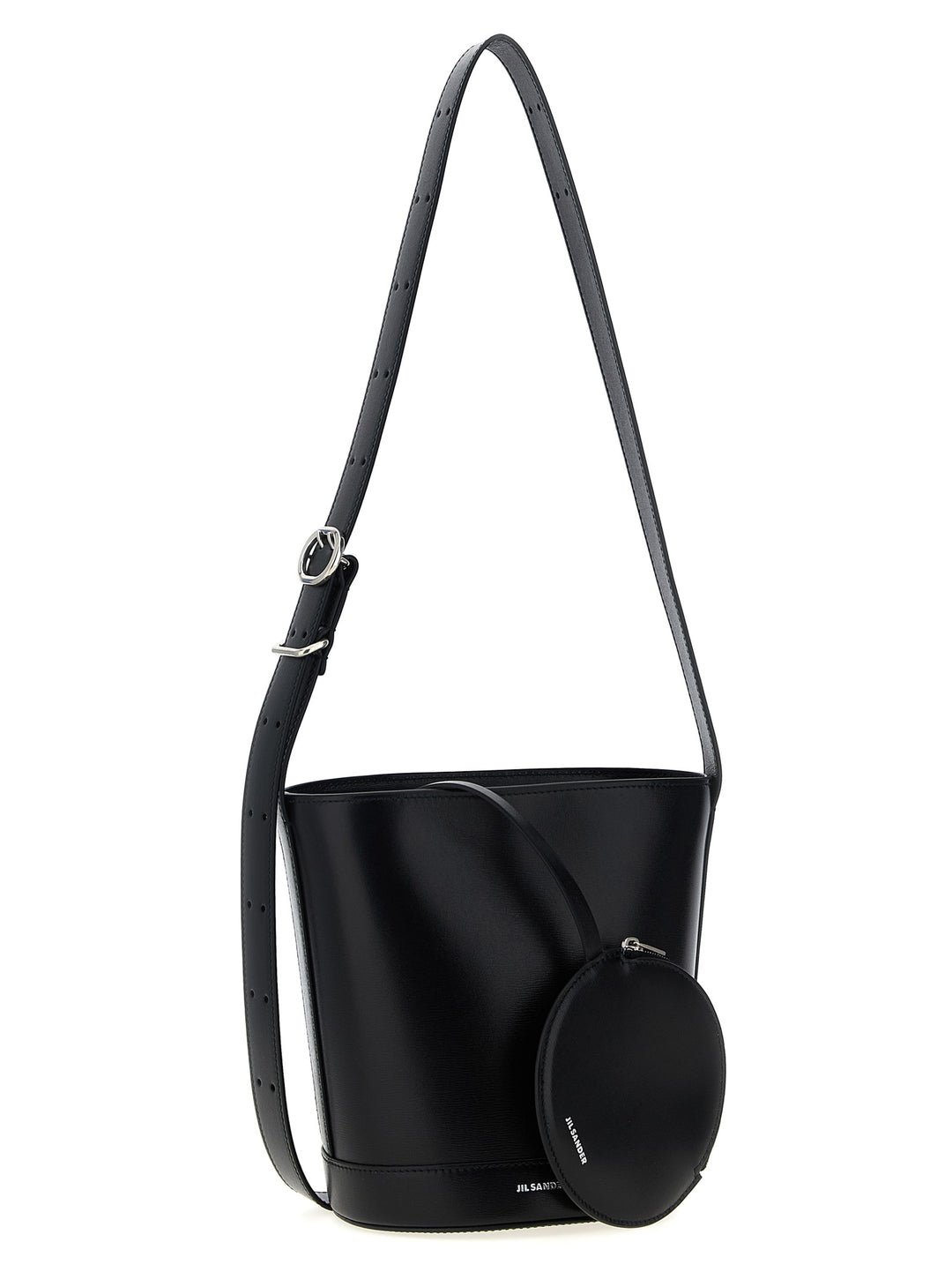 Jil Sander Cannolo Bucket Shoulder Bags - Black | 789b0d7a295424c1ba429bbd832b840ec09aff11