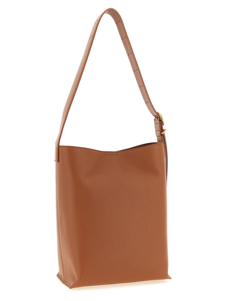 Jil Sander Cannolo Tote Shoulder Bags - Brown | 3e010033df65ef5e852e7c3ff6a7c7048c3ece4b