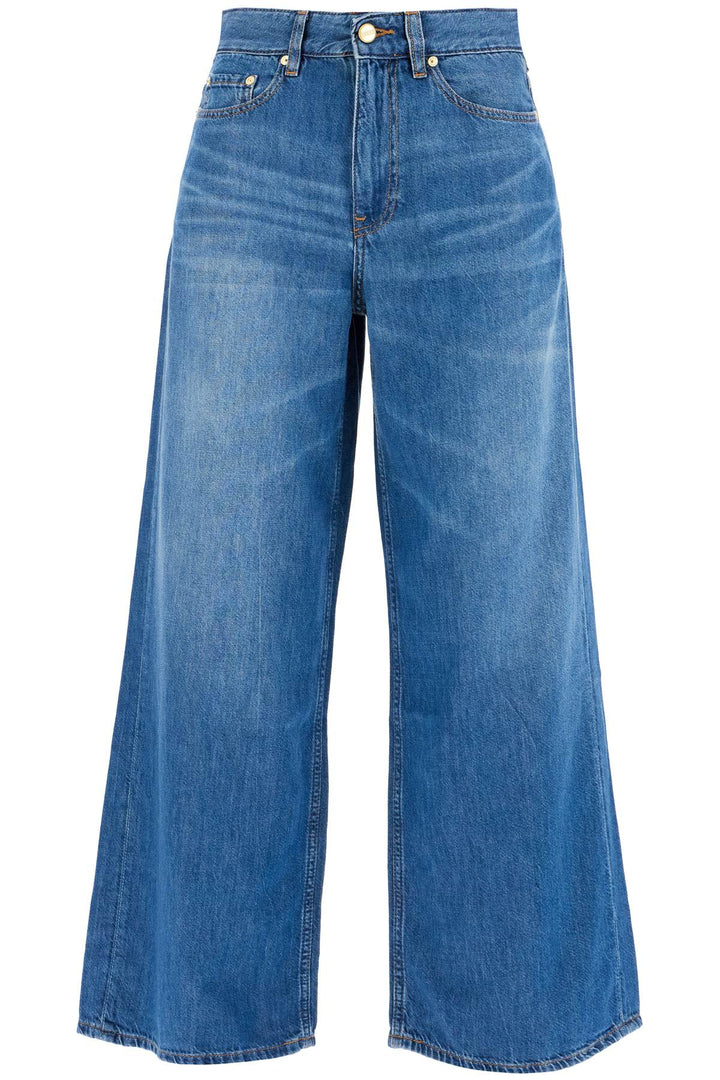 Jeans Wide Leg In Denim Leggero