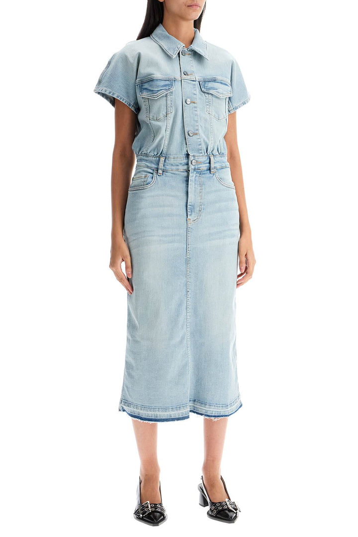 Abito Midi In Denim Stretch