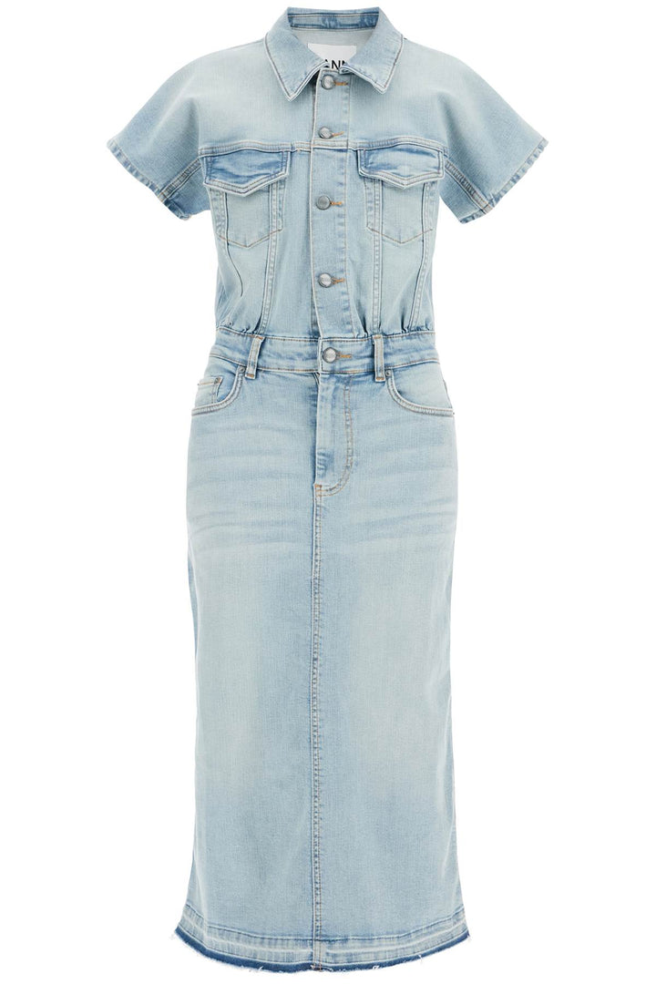 Abito Midi In Denim Stretch