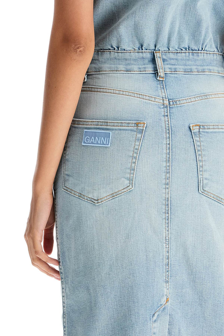 Abito Midi In Denim Stretch