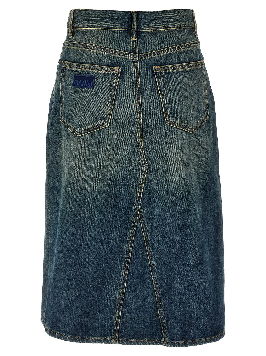 Heavy Washed Skirts Blue