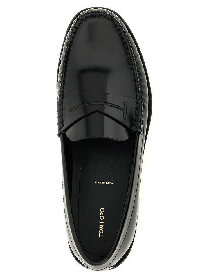 Tom Ford Shiny Leather Loafers - Black | f40f949b104ca3ddcb10556ac89c75d339d81f52