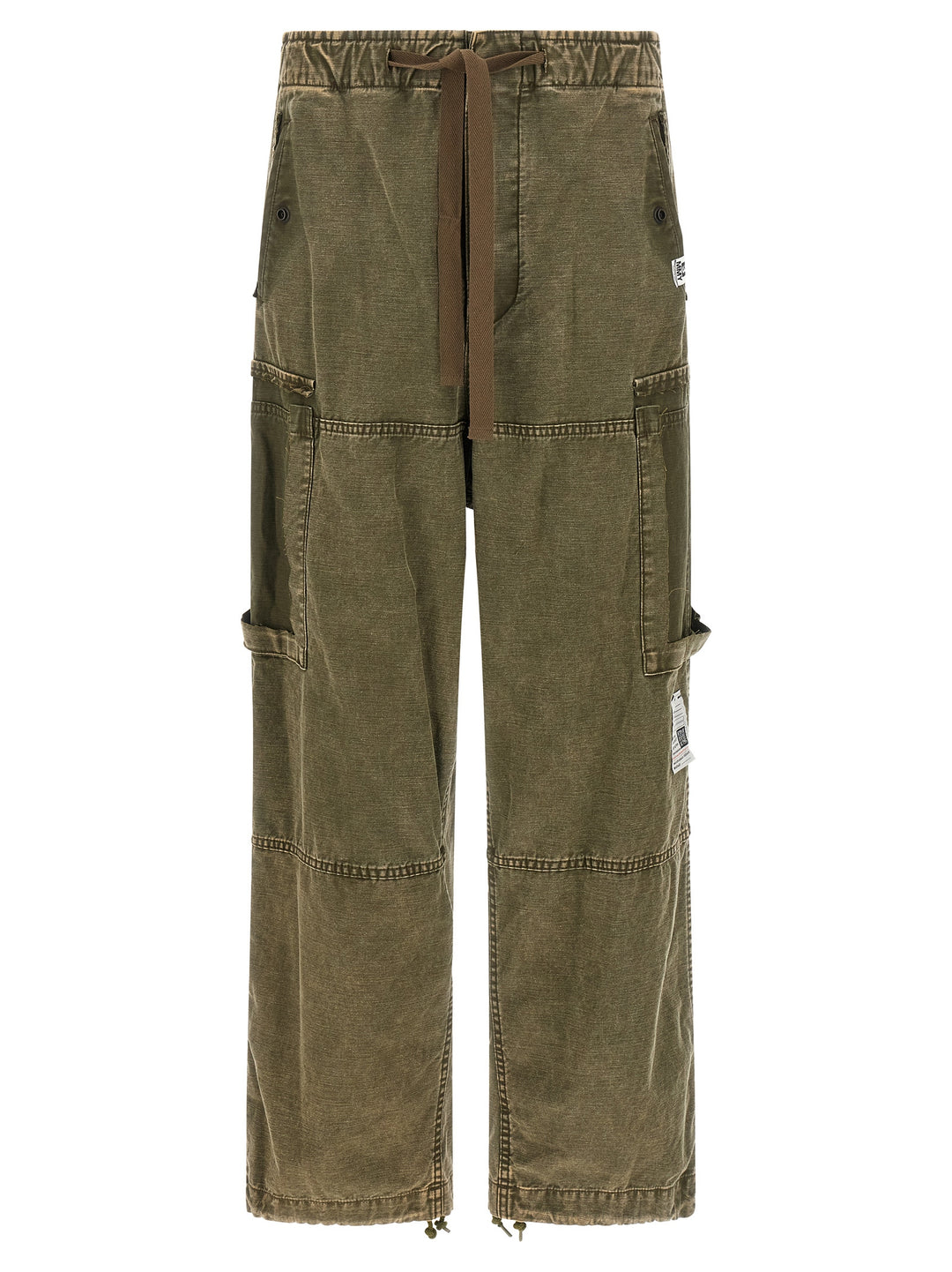 Maison Mihara Yasuhiro Cotton Satin Cargo Pants - Green | 195111825c3218816271c8b6fc73bec911bfe1db