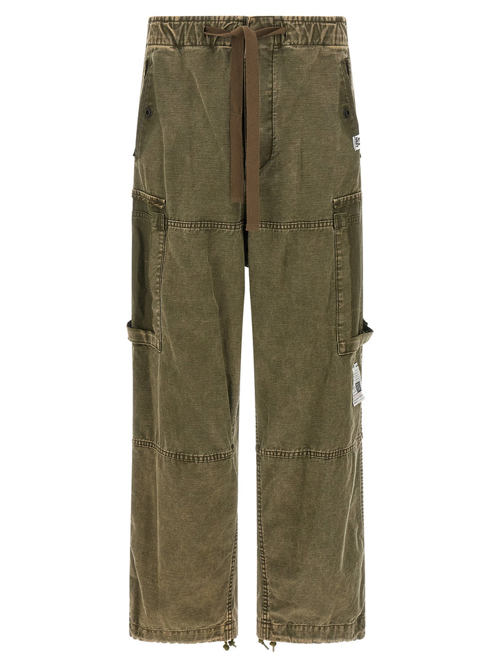 Maison Mihara Yasuhiro Cotton Satin Cargo Pants - Green | 195111825c3218816271c8b6fc73bec911bfe1db