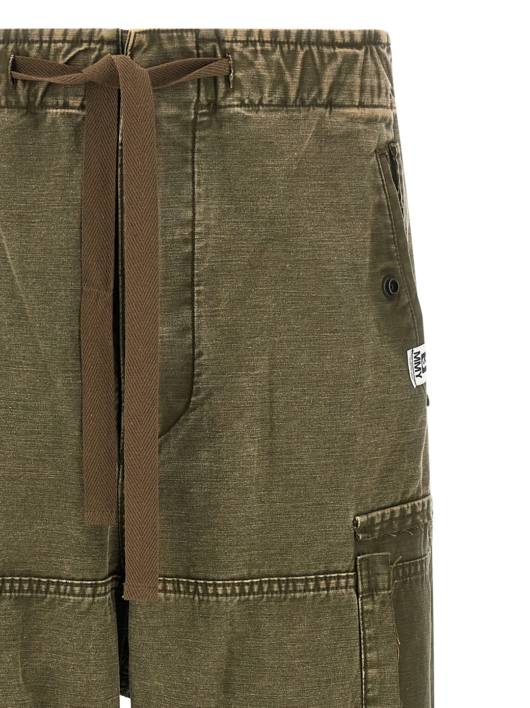 Maison Mihara Yasuhiro Cotton Satin Cargo Pants - Green | 3d0a64f051ed782bc499aff17146d935211013b3