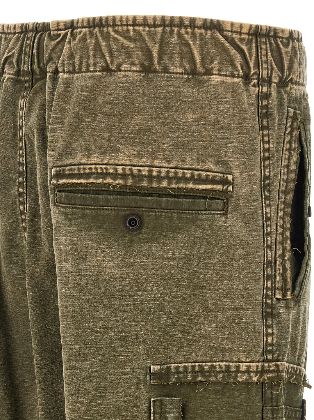 Maison Mihara Yasuhiro Cotton Satin Cargo Pants - Green | 3d5f76bd67cdb3588fbb056d5440788e3836897d