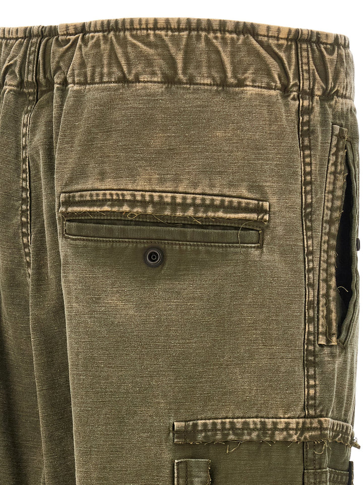 Maison Mihara Yasuhiro Cotton Satin Cargo Pants - Green | 3d5f76bd67cdb3588fbb056d5440788e3836897d
