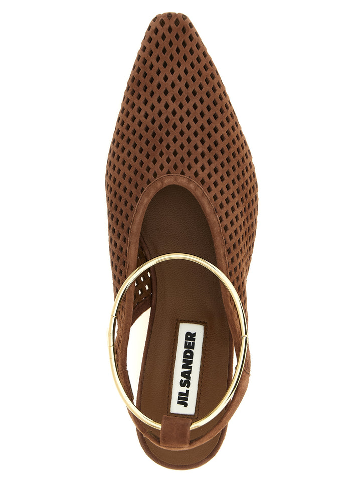 Jil Sander Sling Back Flat shoes - Brown | afd511b9fbc946b0cc6d57281d1bb0e86660c549