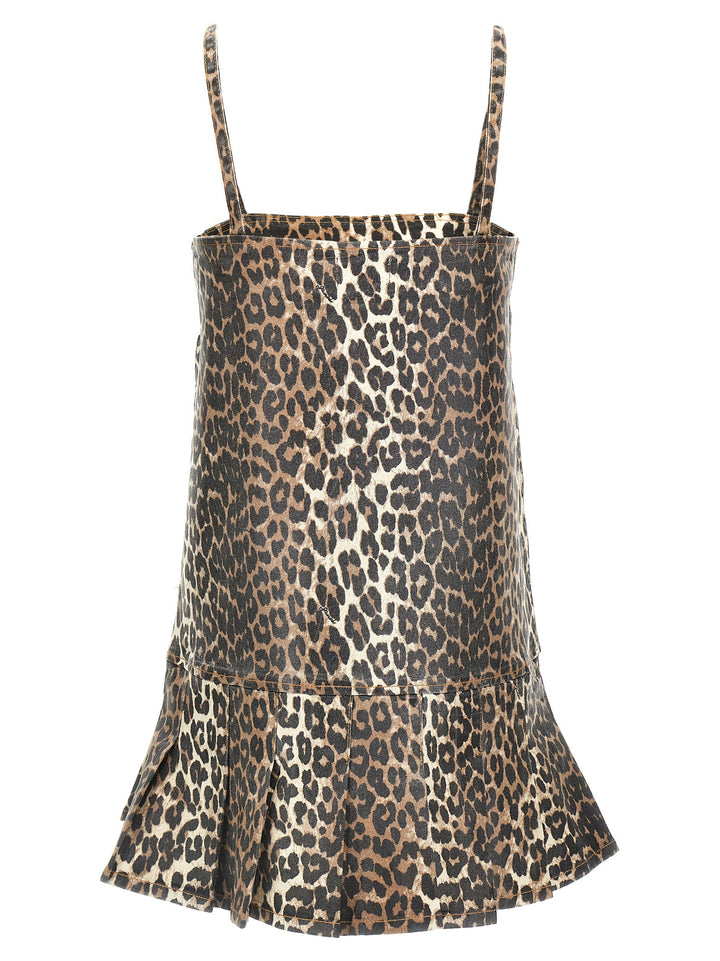 Leopard Mini Dress Dresses Multicolor