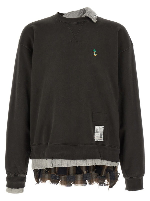 Three Layer Sweatshirt Black