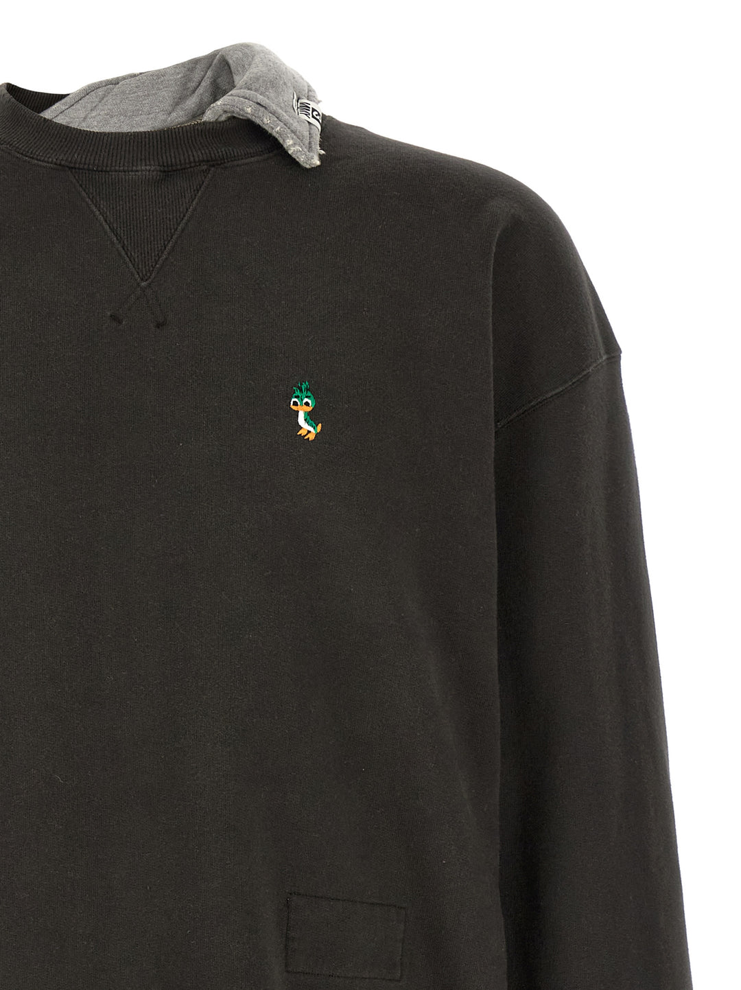 Maison Mihara Yasuhiro Three Layer Sweatshirt - Black | 7c9cddb7224608c48c5fdbb8c4e489df8fbcfe43