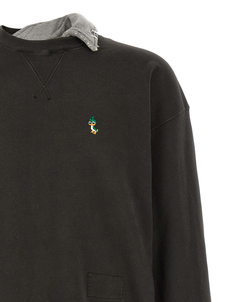 Maison Mihara Yasuhiro Three Layer Sweatshirt - Black | 7c9cddb7224608c48c5fdbb8c4e489df8fbcfe43