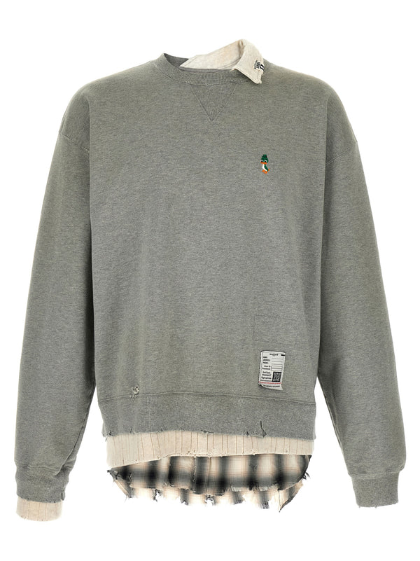 Three Layer Sweatshirt Gray