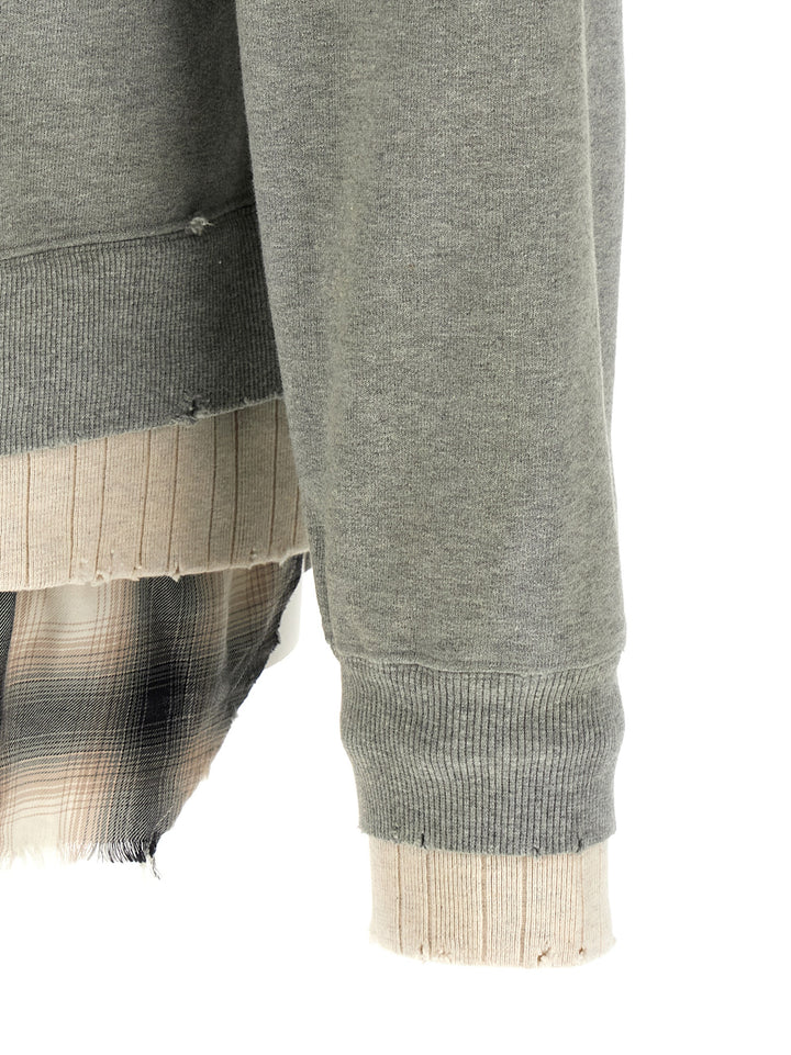 Maison Mihara Yasuhiro Three Layer Sweatshirt - Gray | bea32197e0f2770b495a167354389fc6f233dc55