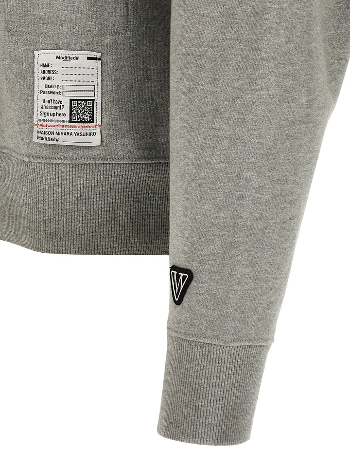 Maison Mihara Yasuhiro Don Sweatshirt - Gray | 77f0c6180ca71863e57f13a4d403c0fc4db6b7db