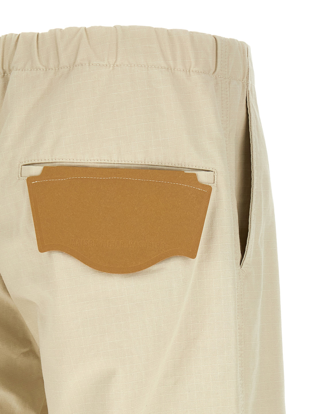 Maison Mihara Yasuhiro Ripstop Parachute Pants - Beige | 08510cd446a2ded38931ba9b2f4c369e37462394