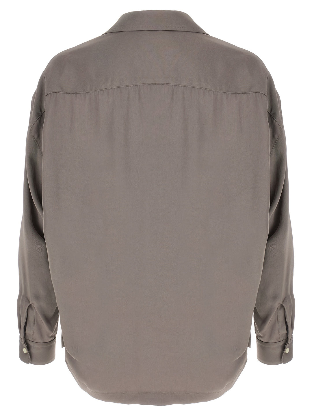 Maison Mihara Yasuhiro Tie Combined Shirt and Blouse - Gray | dfe4e980bc61158b4d8a09fbdae8f128bb63f9cf