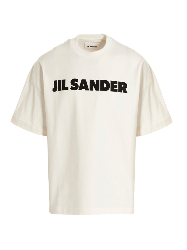 Jil Sander Logo Print T-shirt - White/Black | cdfbb1c55e19f6d160d03355673f7fde4af68290