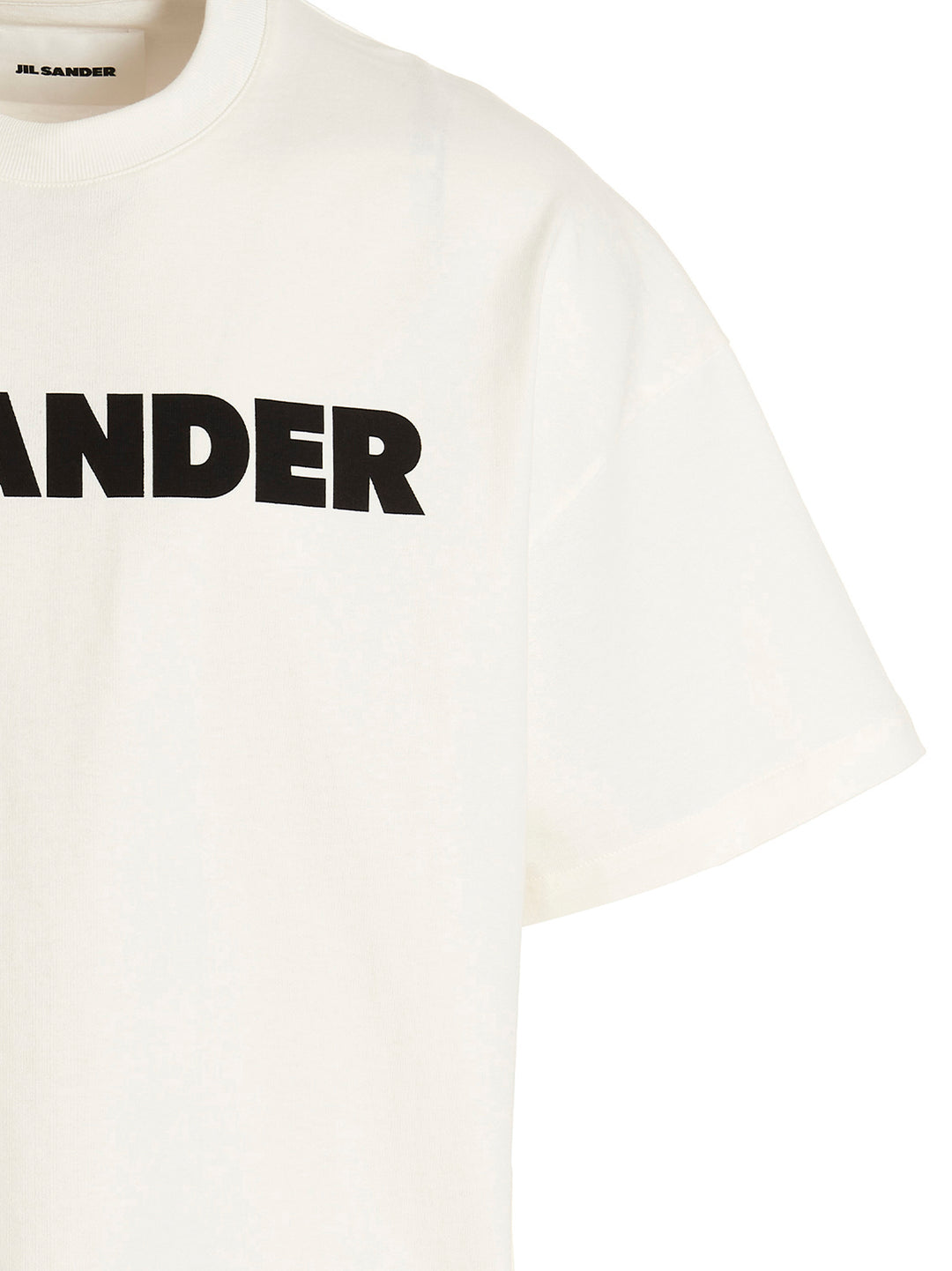 Jil Sander Logo Print T-shirt - White/Black | 9f8d9e7d9c06f7489ad1bab3e63d44aa245d42d8
