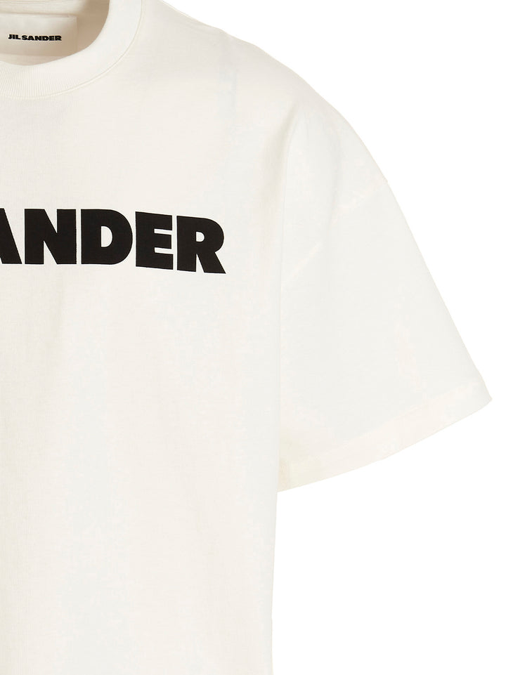 Jil Sander Logo Print T-shirt - White/Black | 9f8d9e7d9c06f7489ad1bab3e63d44aa245d42d8