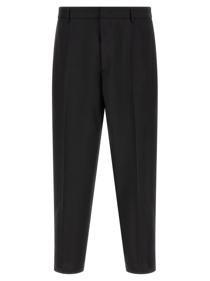 Jil Sander Wool Canvas Pants - Black | aa0f7d6f204414215b16a5f7413c27668fff7bb0