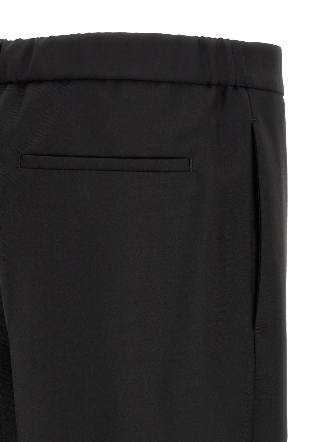 Jil Sander Wool Canvas Pants - Black | 47204647ff9cda0a500cd8486accb06f333397a6