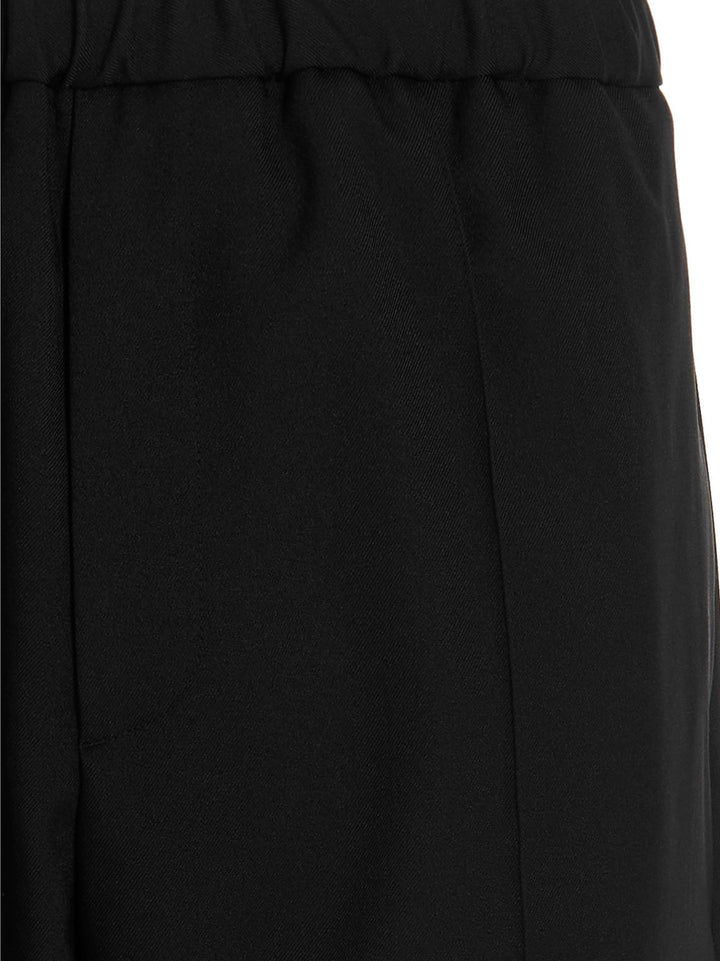 Gabardine Trousers Pants Black