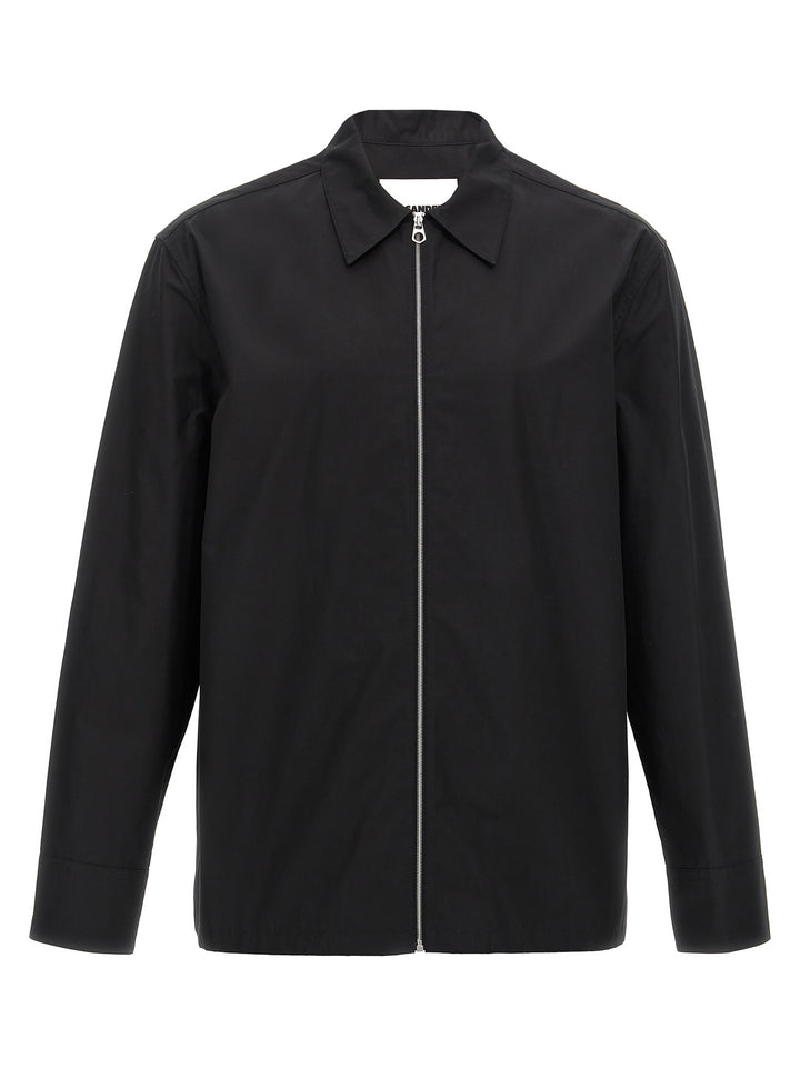 Zip Shirt Shirt, Blouse Black