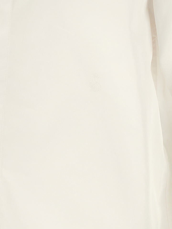 Jil Sander Logo Embroidery Shirt Shirt and Blouse - White | 2c0dcd24804433f47056b64cd00698183ebeeb35