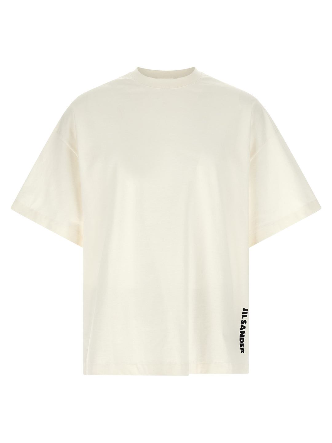 Jil Sander Logo T-shirt - White/Black | 7157f3b1397f0901de3edc7febe599e9024ddf75