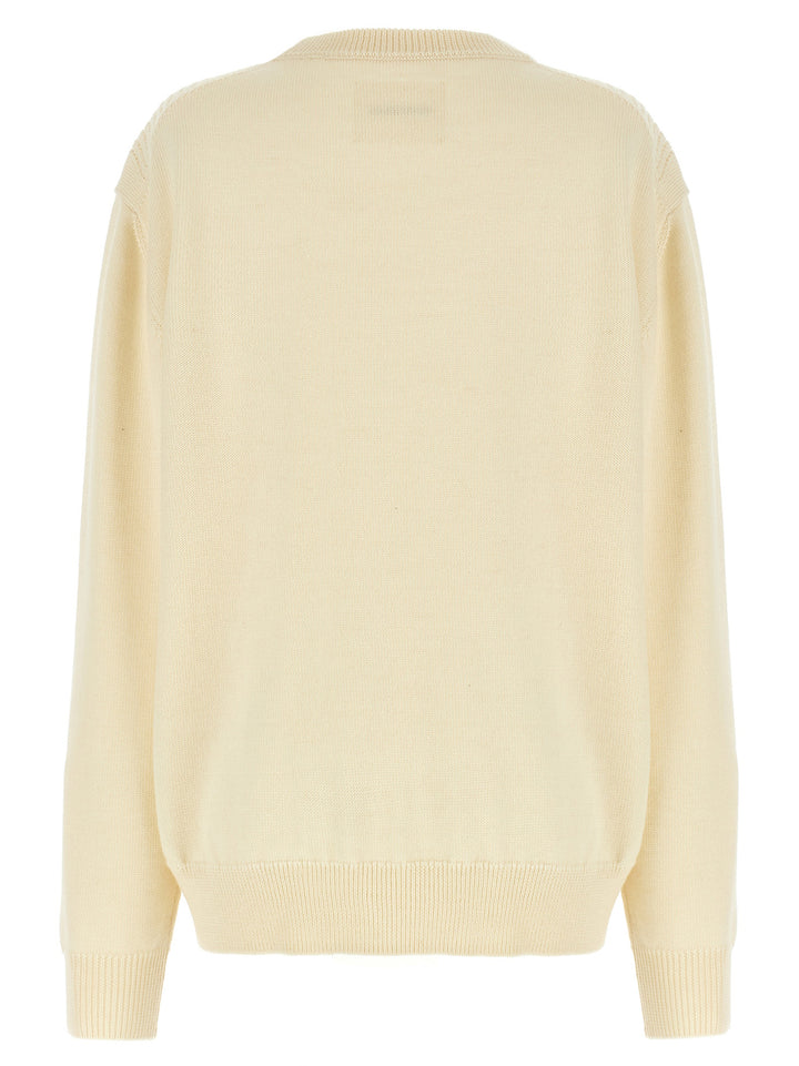Jil Sander Wool Sweater Sweaters and Cardigans - White | 18e7af824c63a37e09a5cdf1bf6d5dd24c38fc10