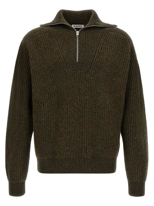 Half-Zip Sweater Sweaters And Cardigans Green
